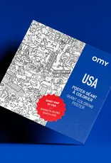 OMY COLORING POSTER - USA