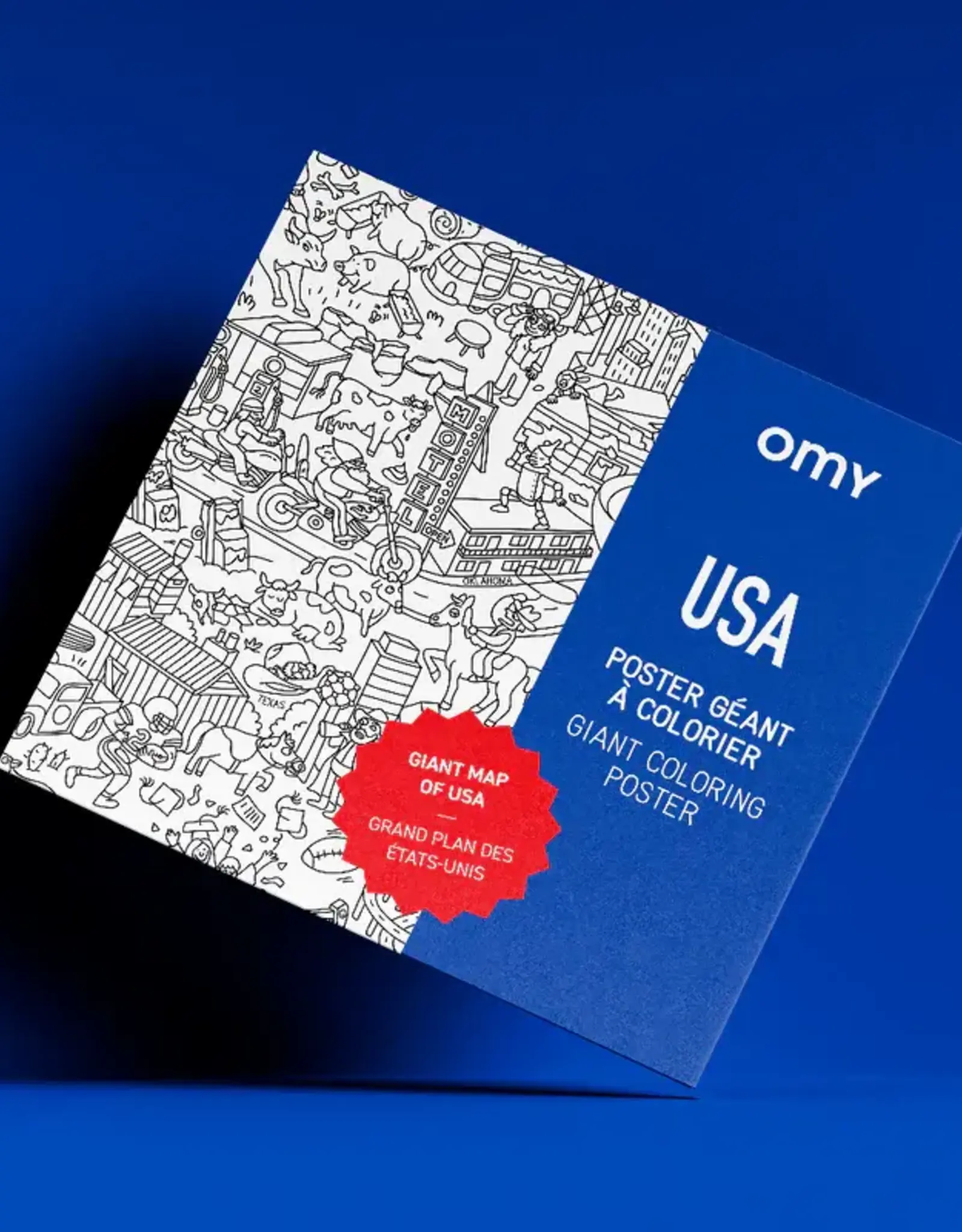 OMY COLORING POSTER - USA