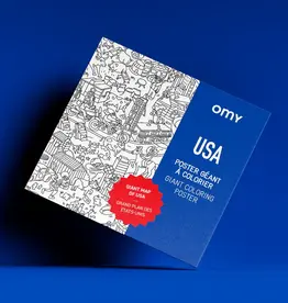 OMY COLORING POSTER - USA