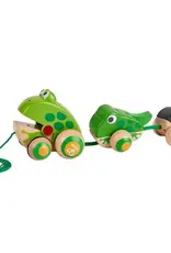 Hape Pull-Along Frog Family