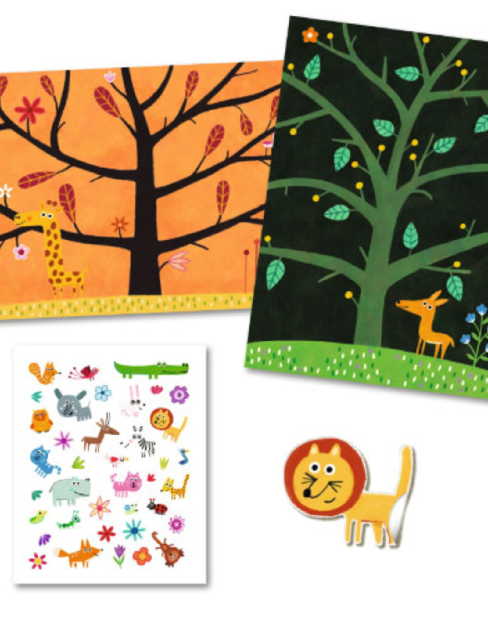 Djeco Off-Ground Tag Repositionable  Stickers