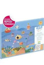 Djeco Summertime Repositionable  Stickers