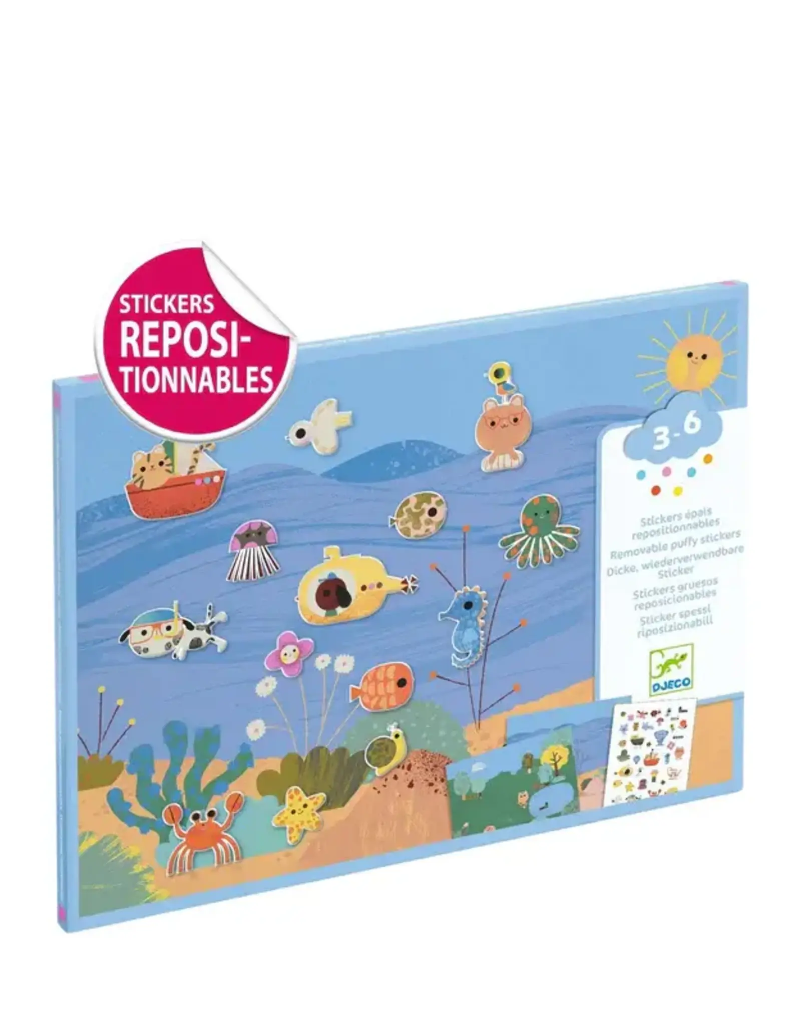Djeco Summertime Repositionable  Stickers