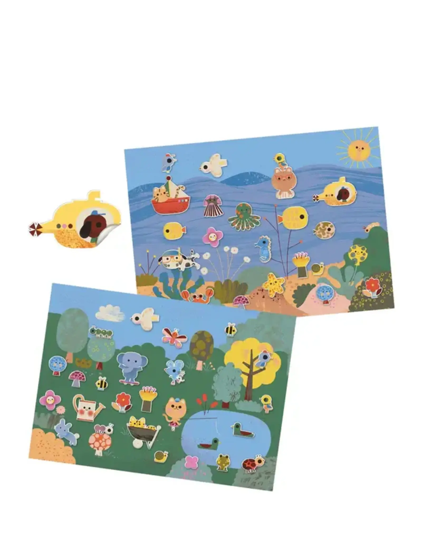 Djeco Summertime Repositionable  Stickers
