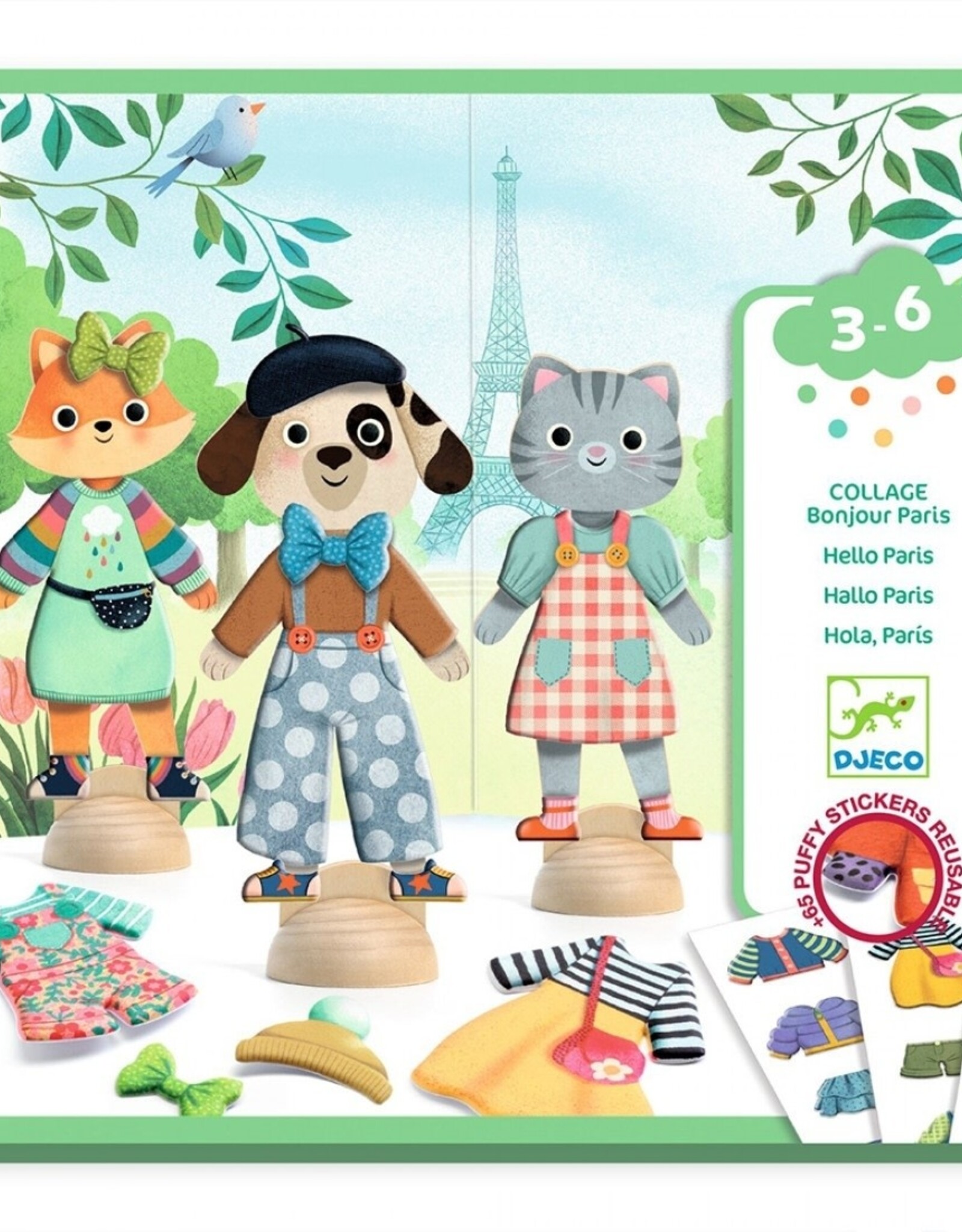 Djeco Bonjour Paris Collage Craft Kit