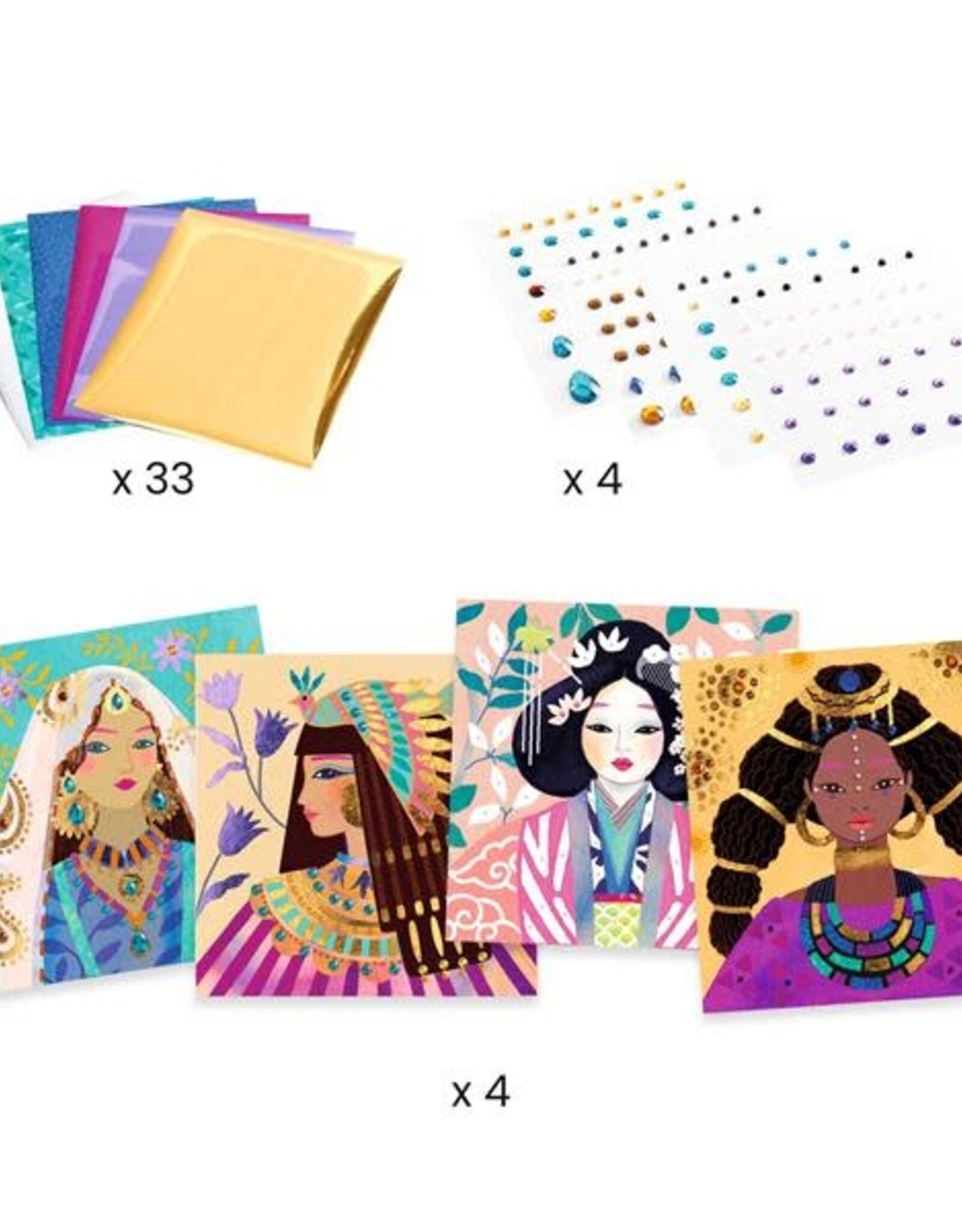 Djeco Precious Jewels Foil Boards