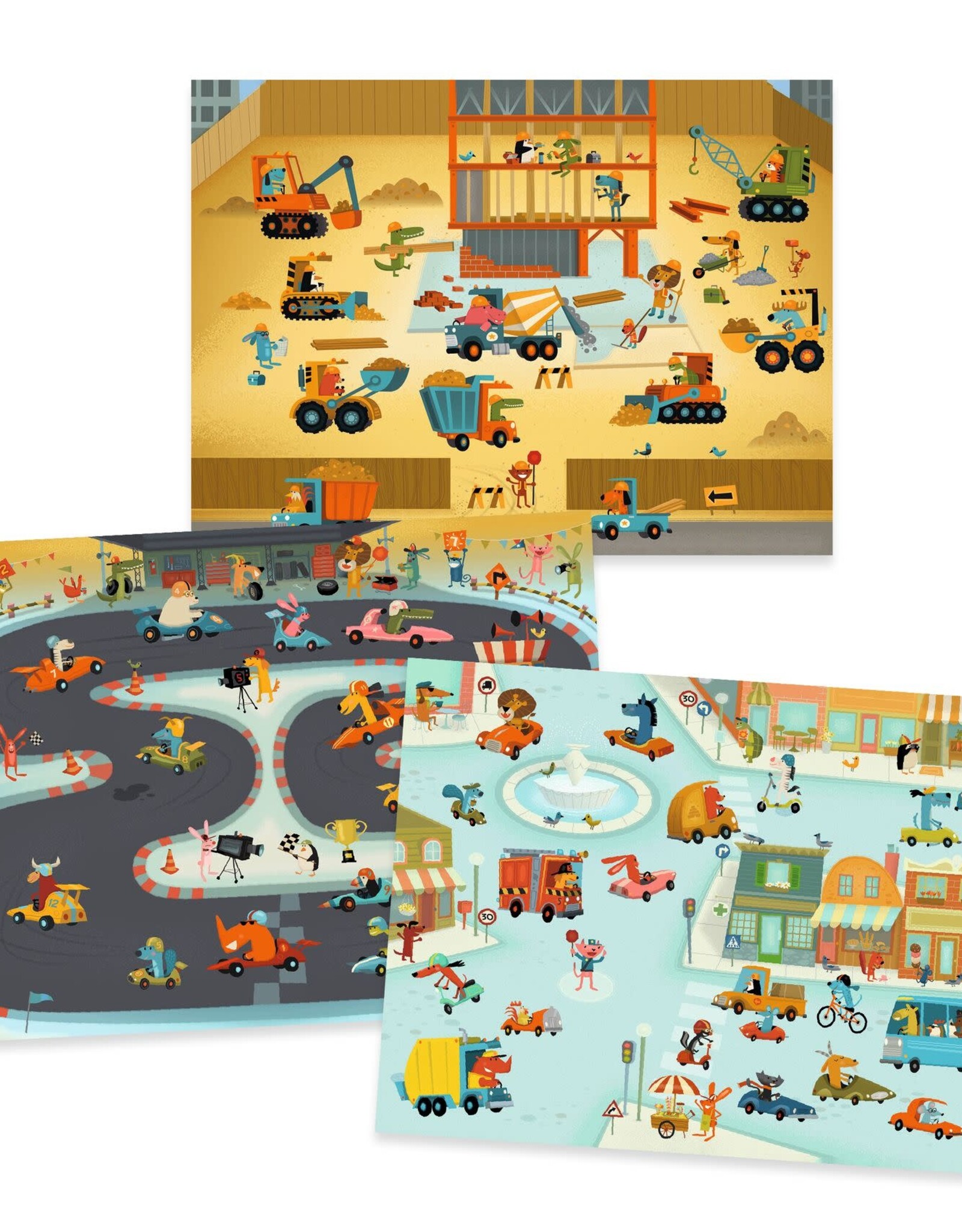 Djeco Asphalt Rub On Transfers