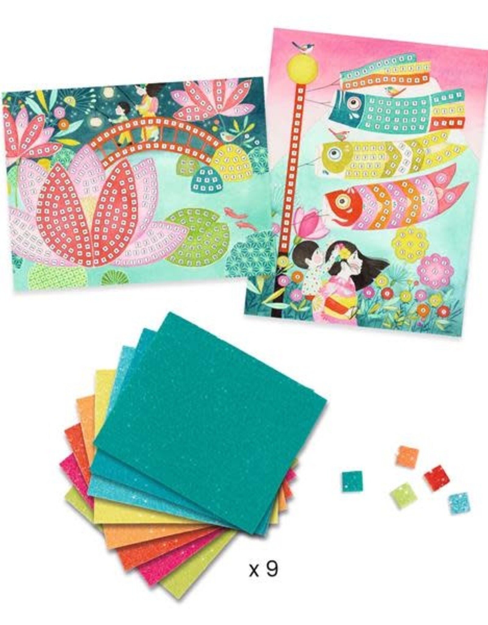 Djeco Kyoto Sticker Mosaic Craft Kit