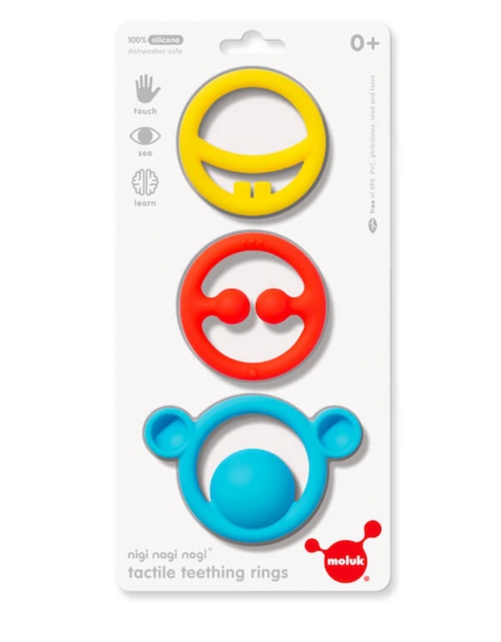 Fat Brain Toy Co Teething Rings by MOLUK  - Prima