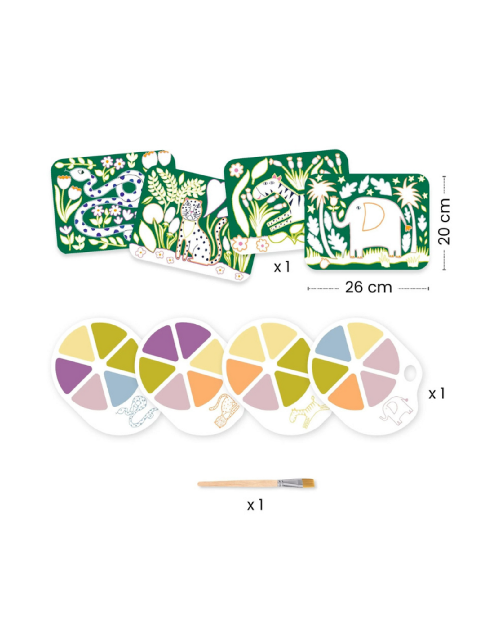 Djeco Wild Ones Paint with Water Activity Set