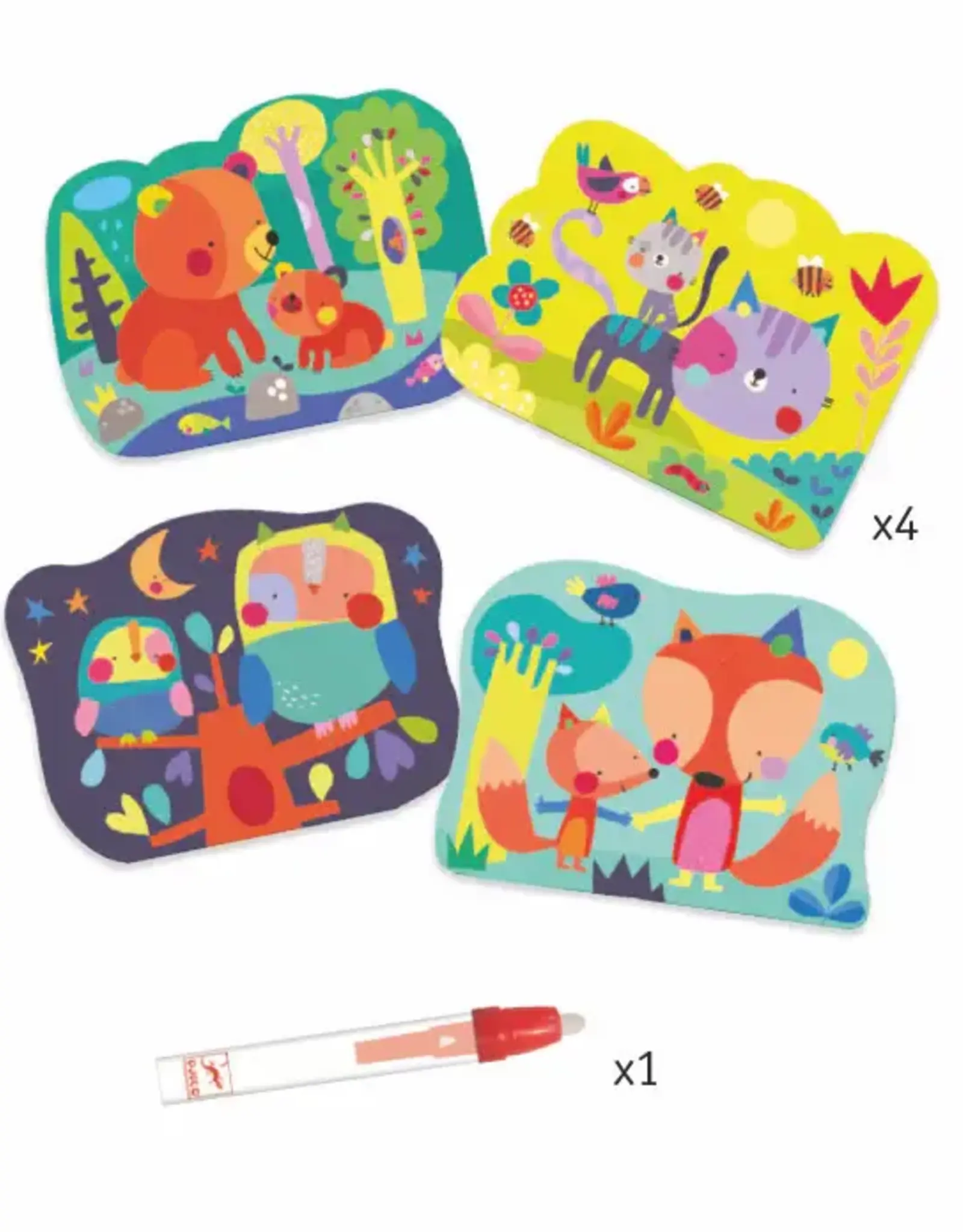 Djeco Petit Gift: Paint with Water- Hidden Woods