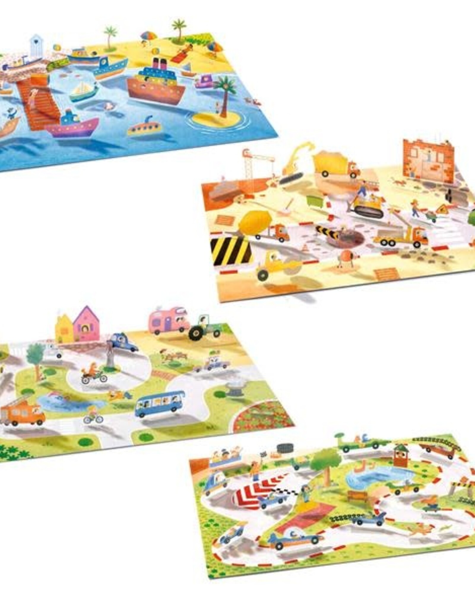 Djeco Vehicles Lift Up Stickers