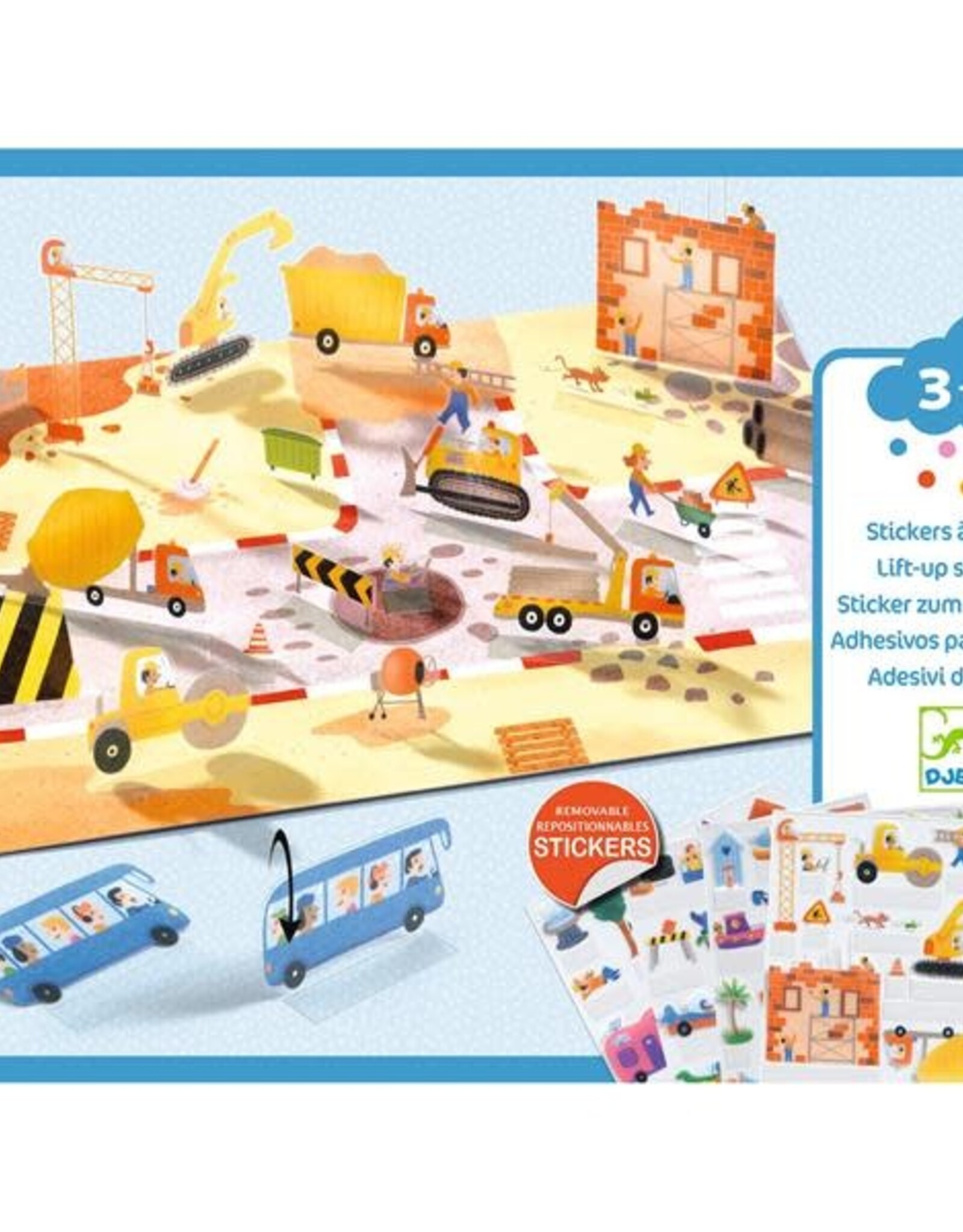 Djeco Vehicles Lift Up Stickers