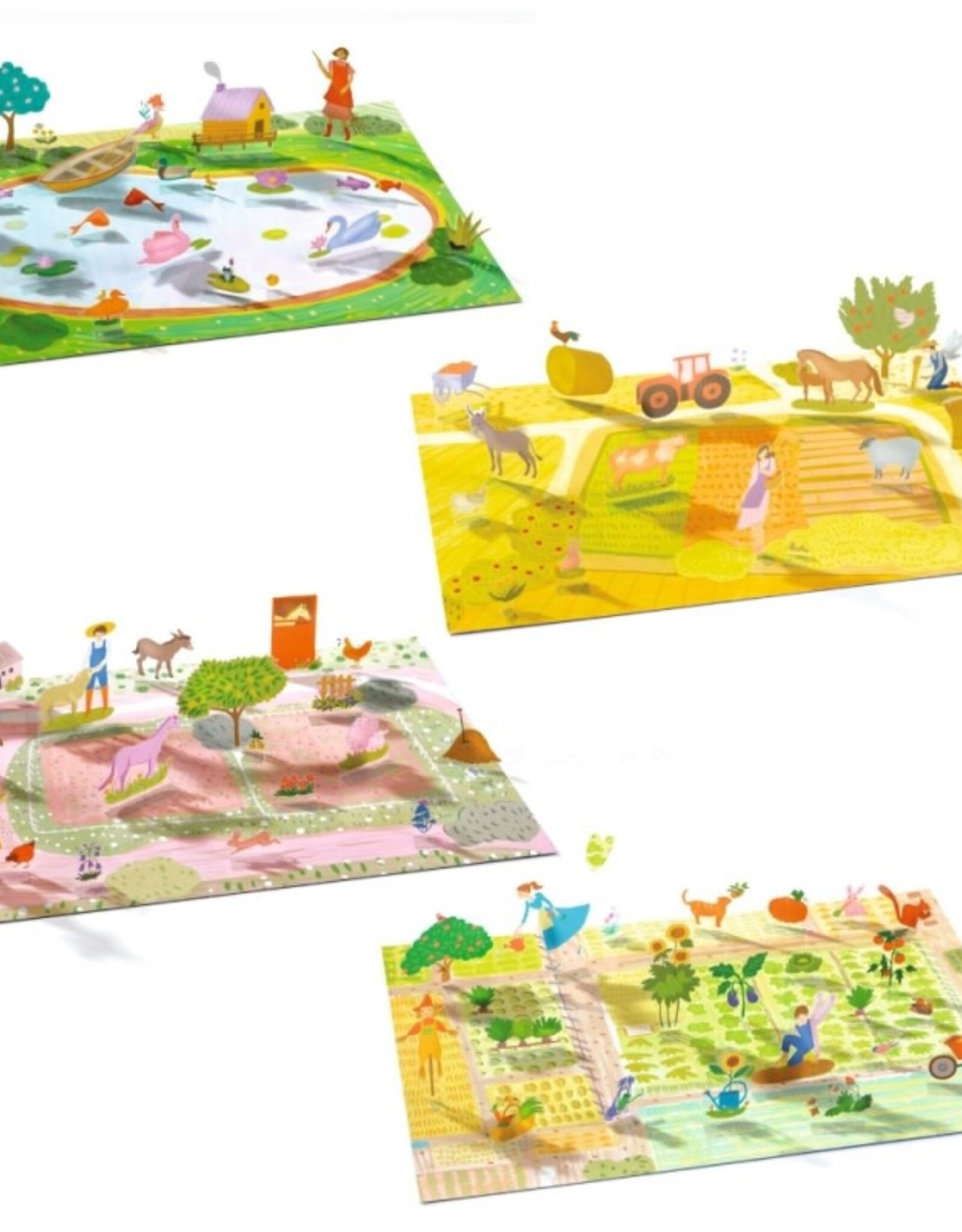 Djeco Farm Lift Up Stickers