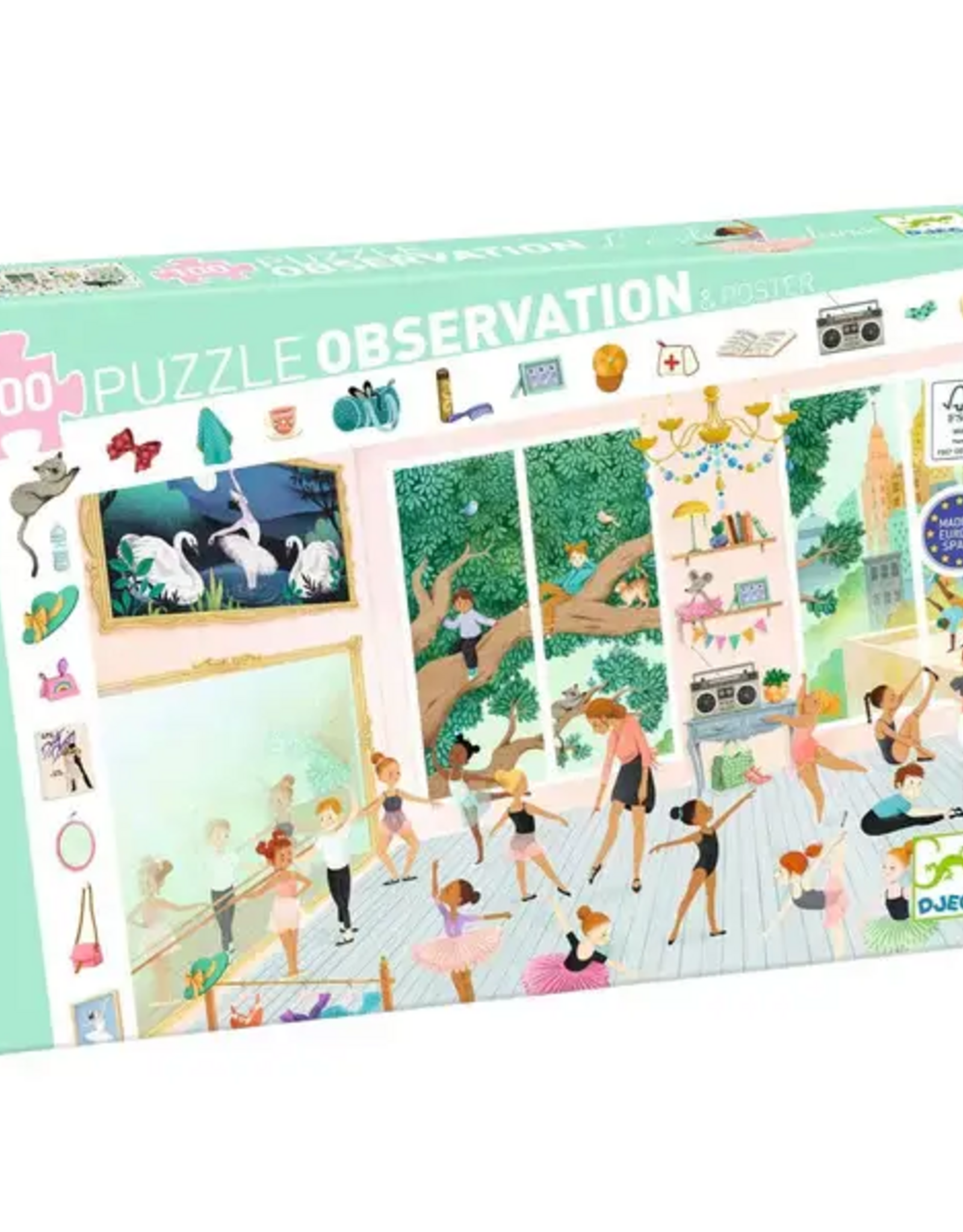 Djeco 100pc Puzzle: The Dance School Observation