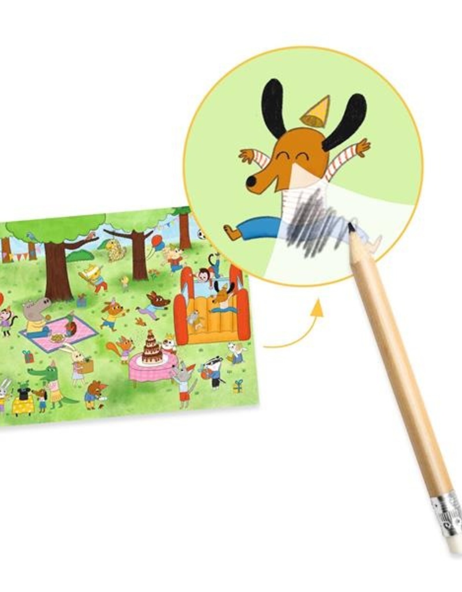 Djeco Party Time Rub on Transfers