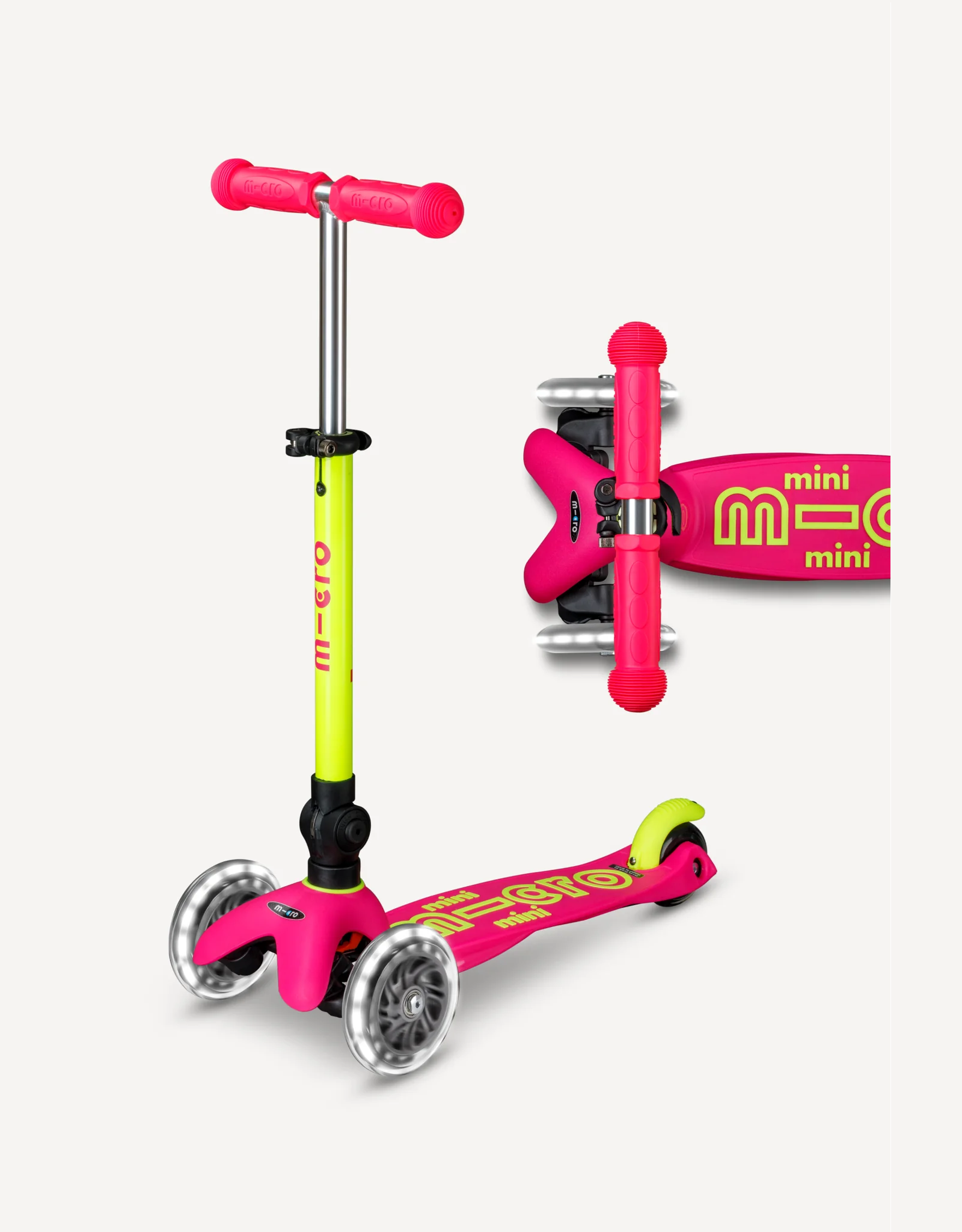 Micro Micro Mini Deluxe Foldable LED: Neon Flamingo Yellow