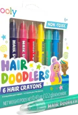 Ooly Hair Doodlers: Hair Crayons  (Set of 6)