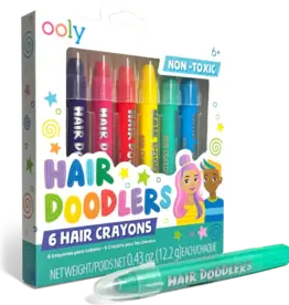 Ooly Hair Doodlers: Hair Crayons  (Set of 6)