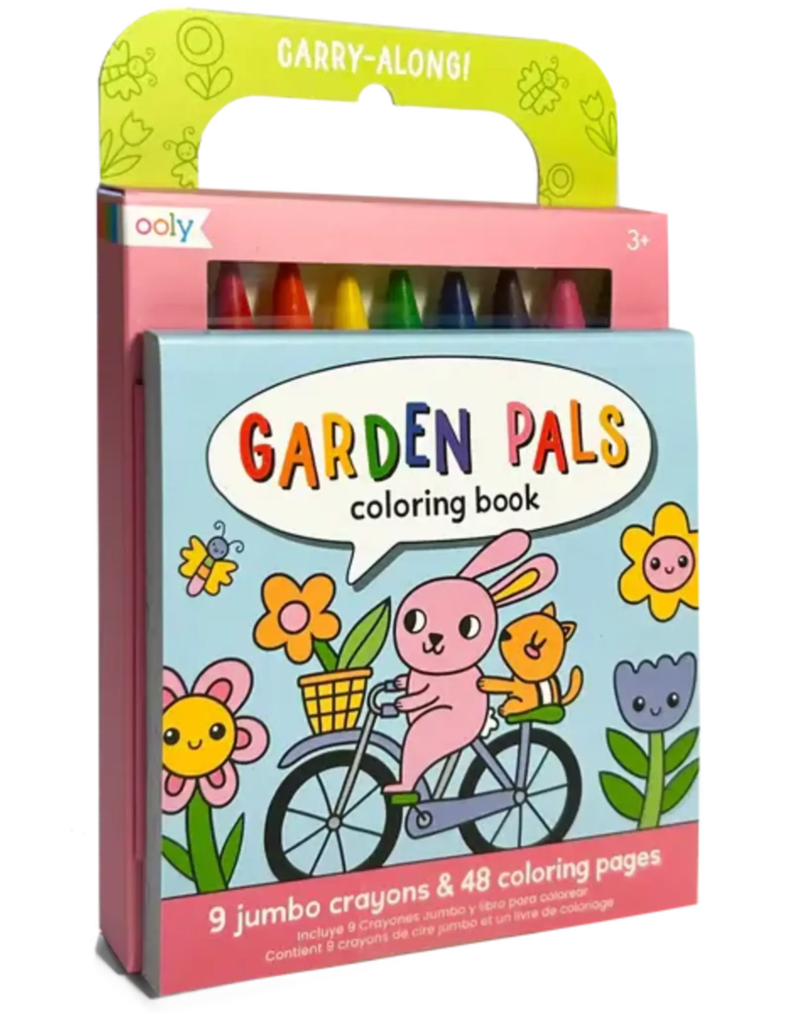 Ooly Carry-Along: Coloring Book  Set - Garden Pals