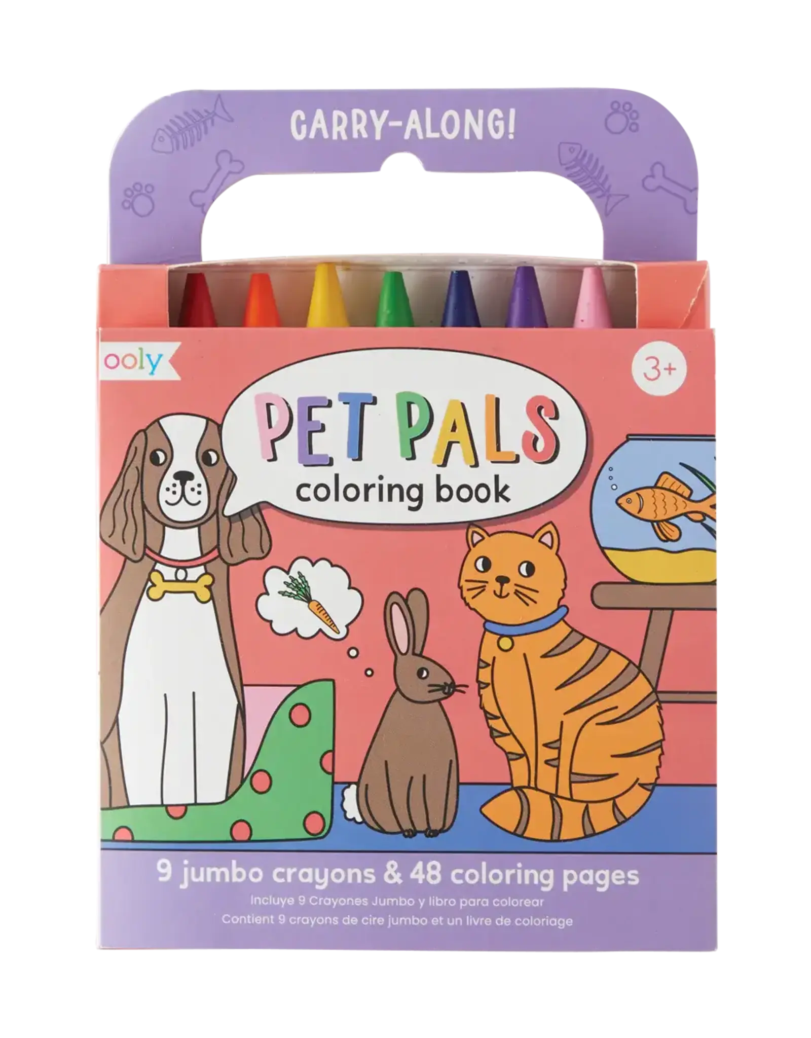 Ooly Carry-Along: Coloring Book  Set - Pet Pals