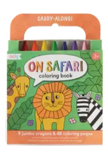 Ooly Carry-Along: Coloring Book  Set - On Safari