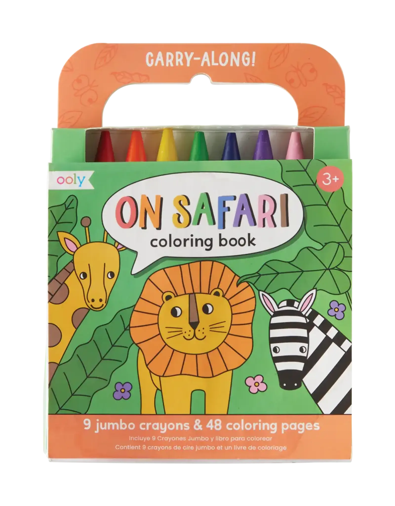 Ooly Carry-Along: Coloring Book  Set - On Safari