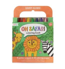 Ooly Carry-Along: Coloring Book  Set - On Safari