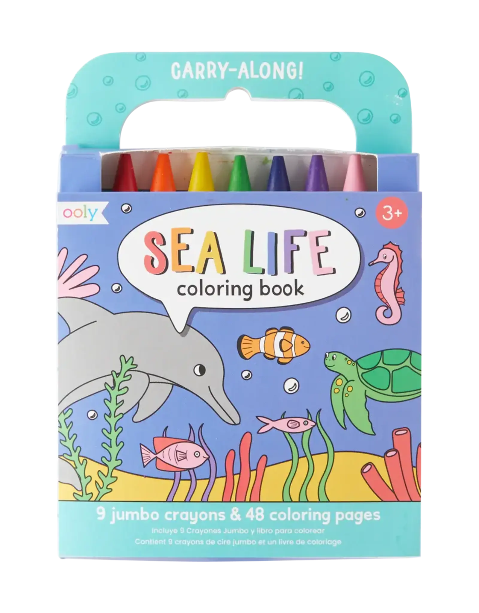 Ooly Carry-Along: Coloring  Book Set - Sea Life