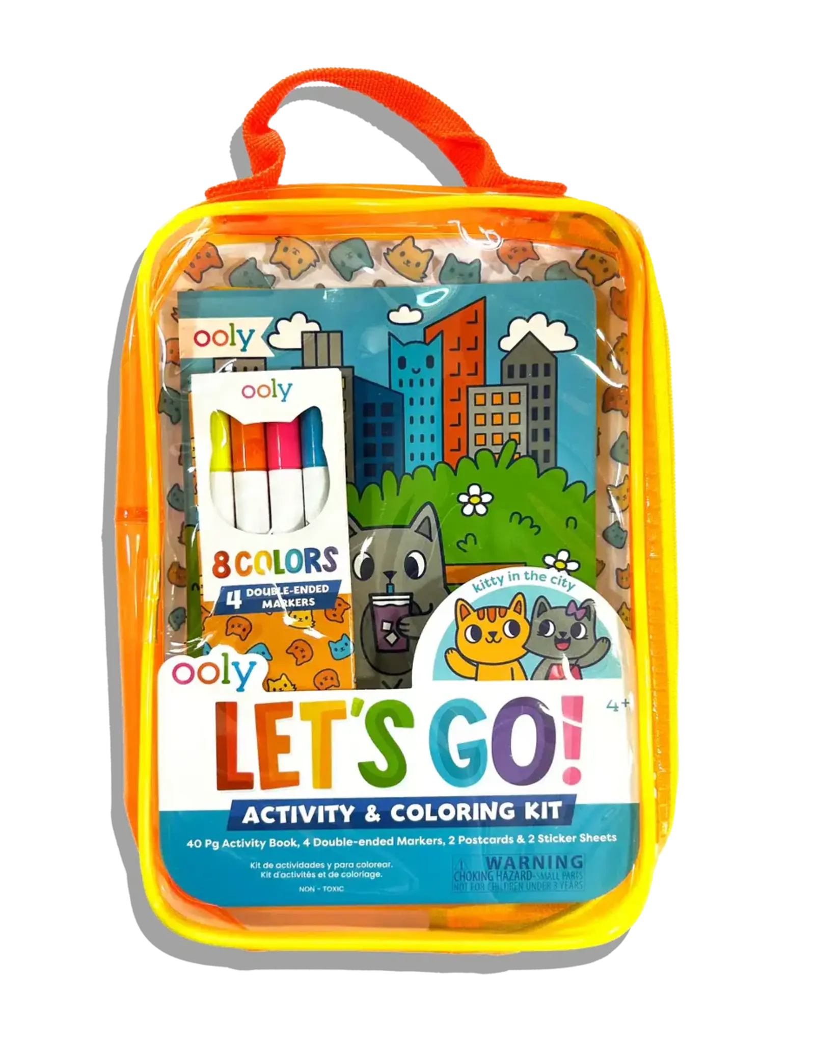 Ooly Let's Go!: Activity & Coloring  Kit - Kitty In The City