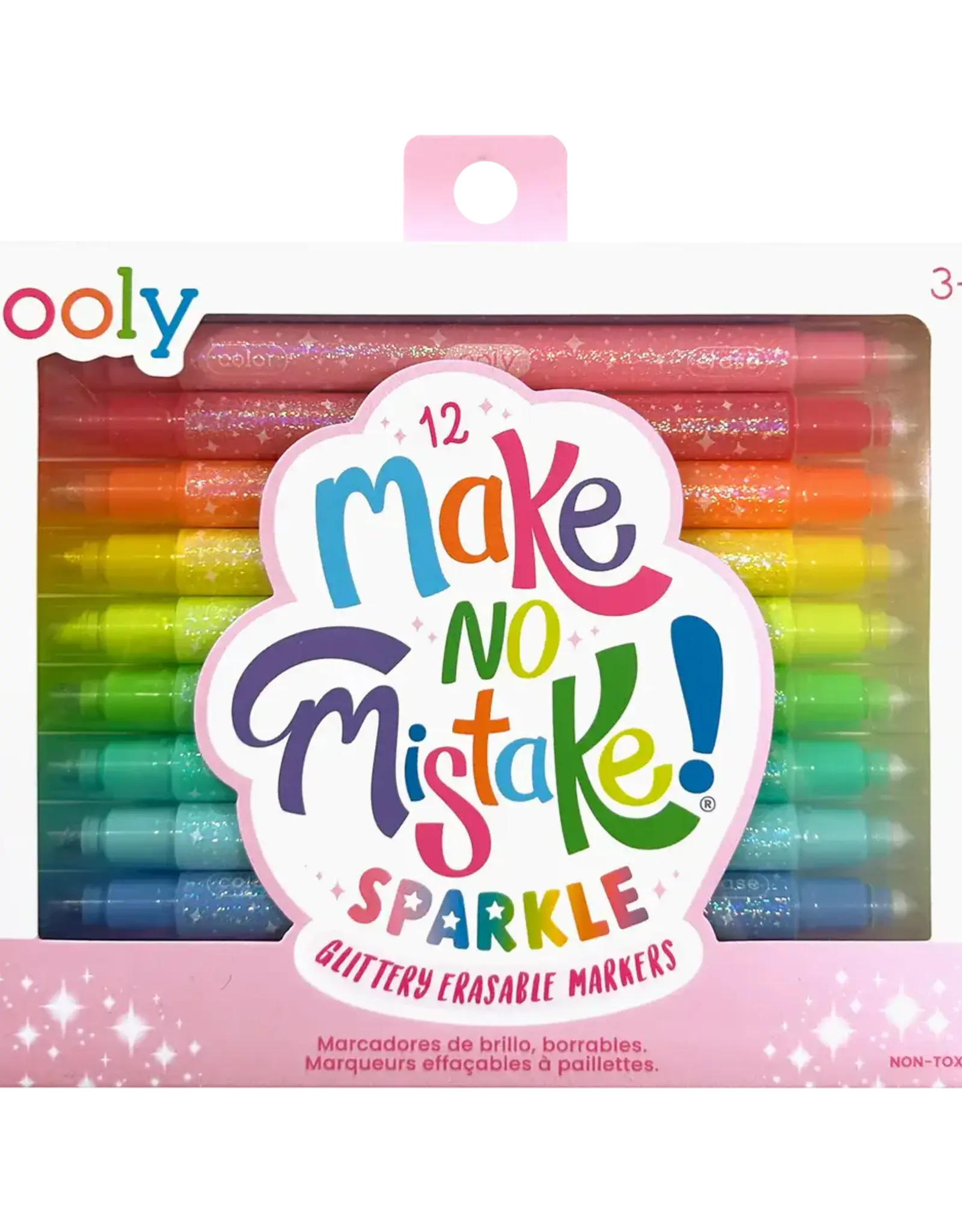 Ooly Make No Mistake!: Glittery  Erasable Markers
