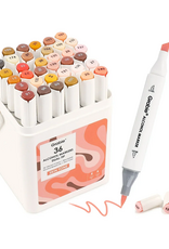 Grabie Dual-Tip  Alcohol-Based Marker Set Of 36 - Skin Tone