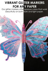 Grabie Dual Tone Iridescent Glitter Acrylic Paint  Marker