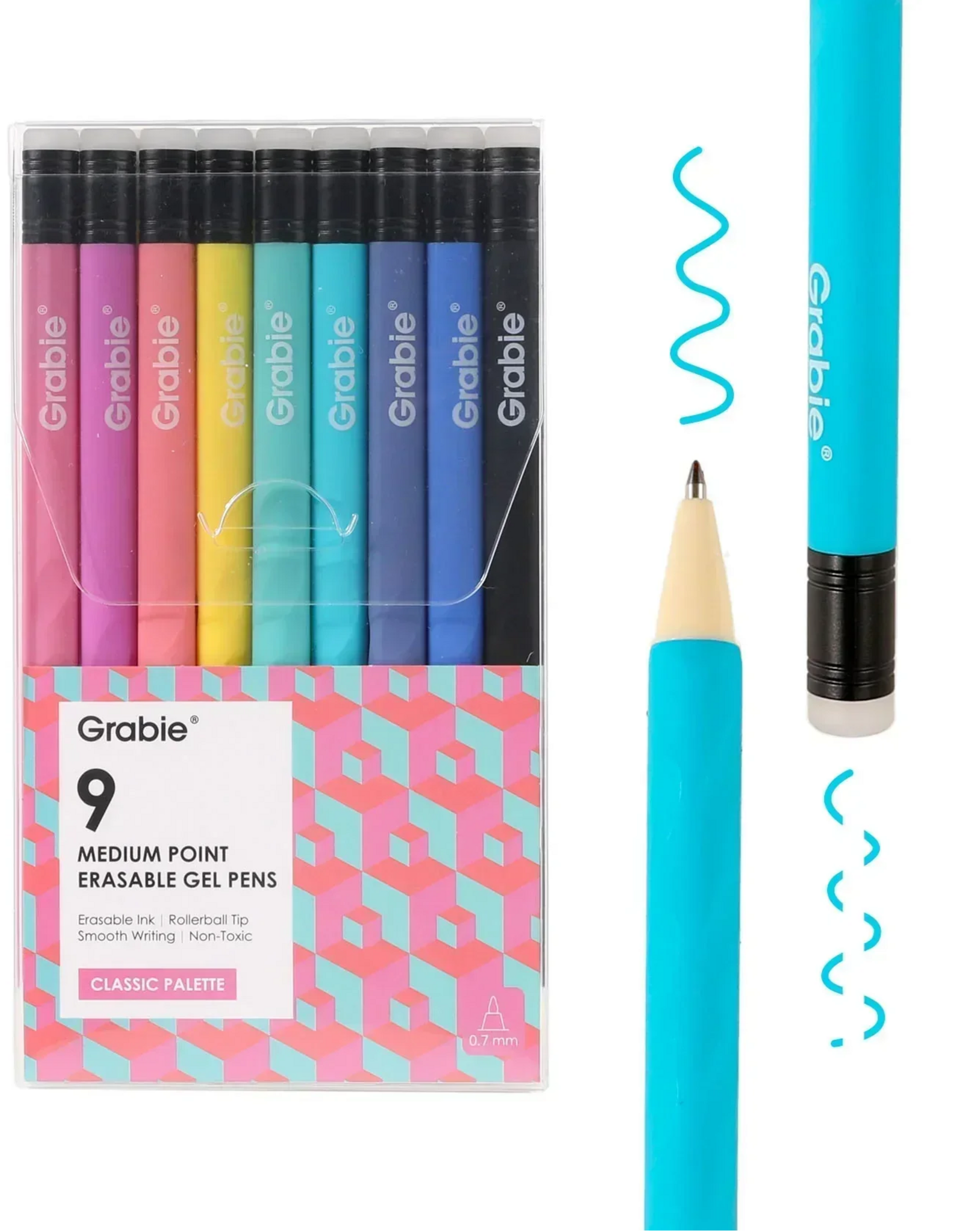 Grabie Medium Point Erasable Gel Pen  Set - Classic Palett