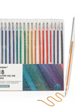 Grabie Capped Iridescent Glitter Gel Ink Pen Set of 18