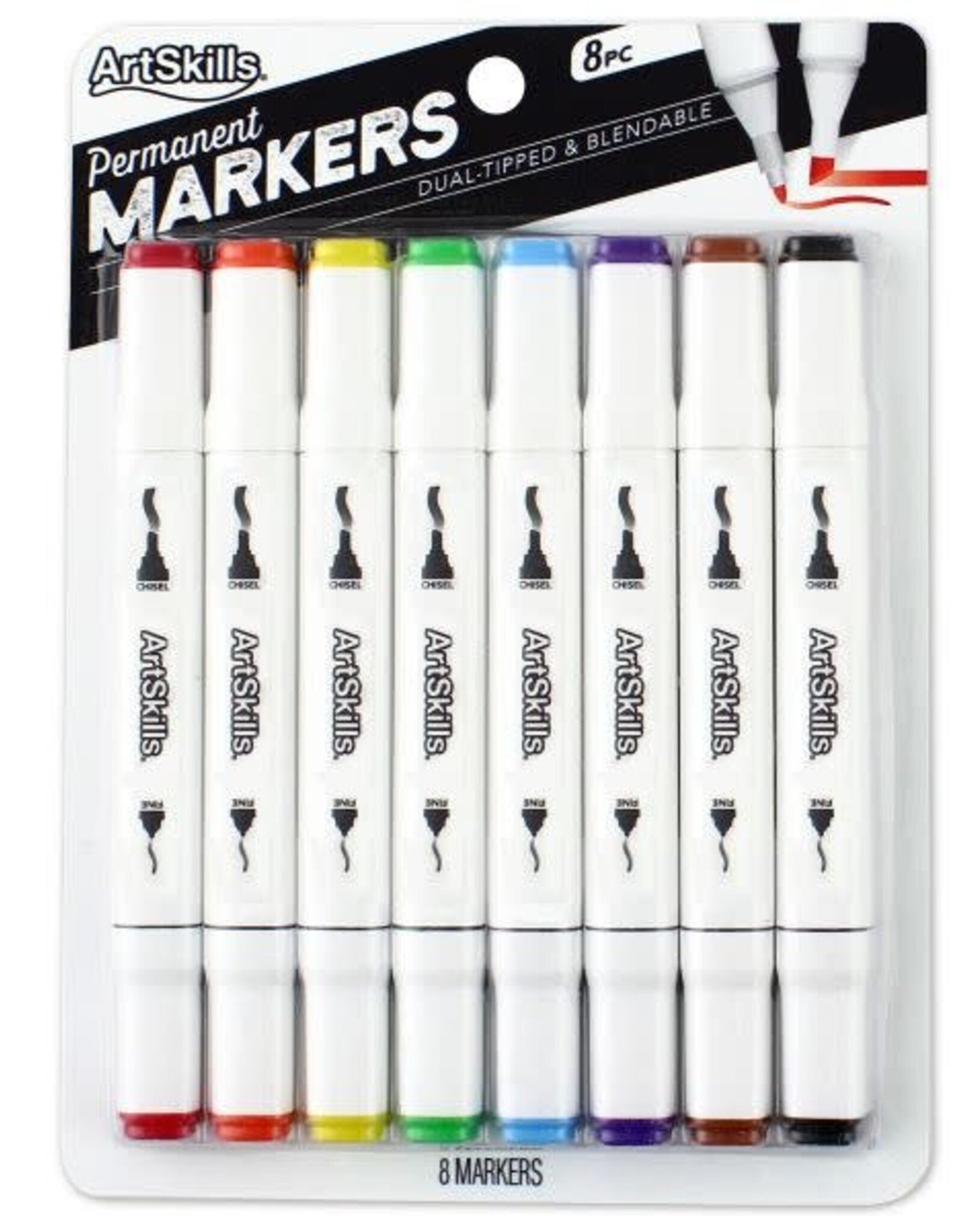 ArtSkills Dual-Tipped Blendable Markers, 8 Markers