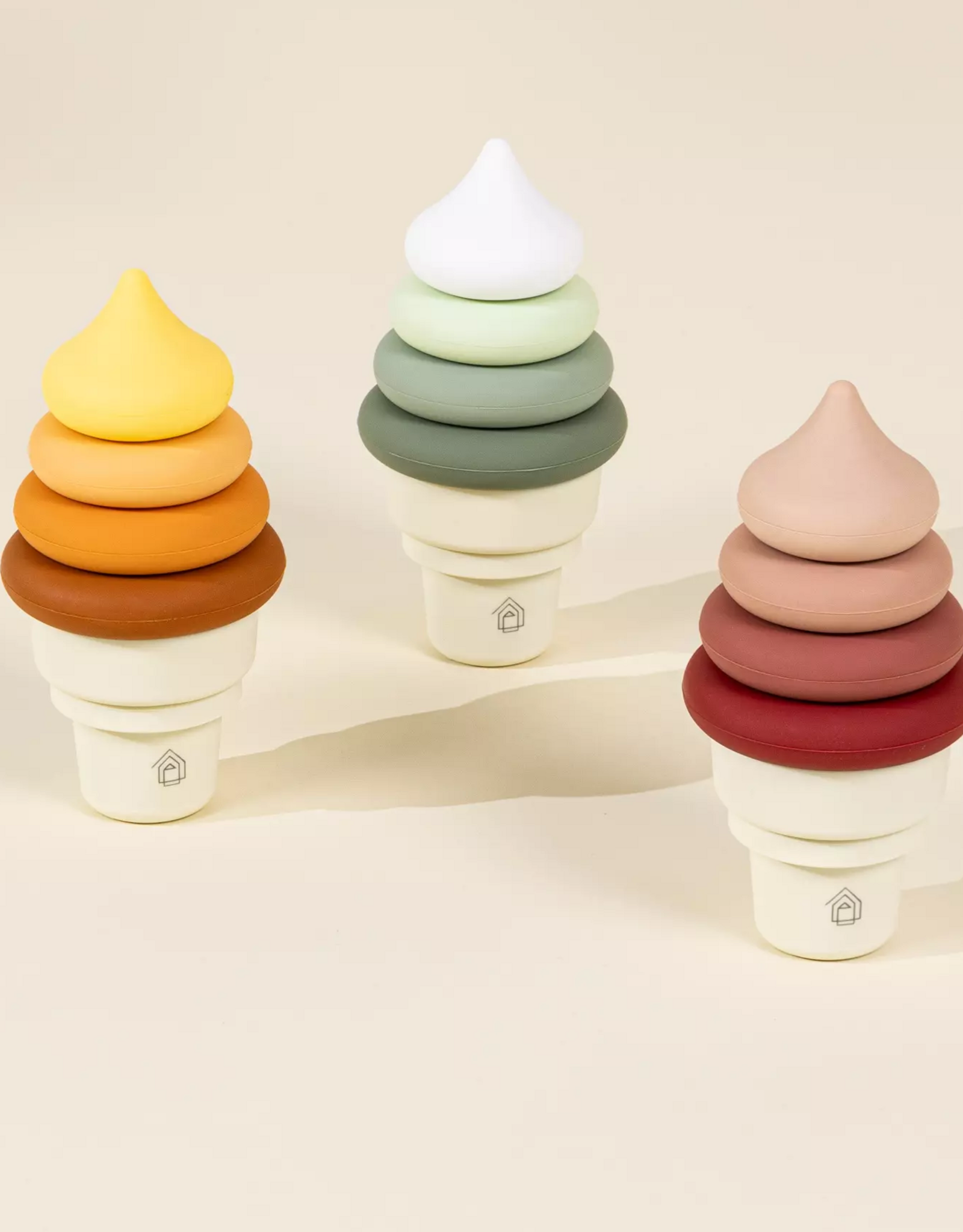 Coco Village 3 Sets of Silicone Stackable Ice Cream Cones