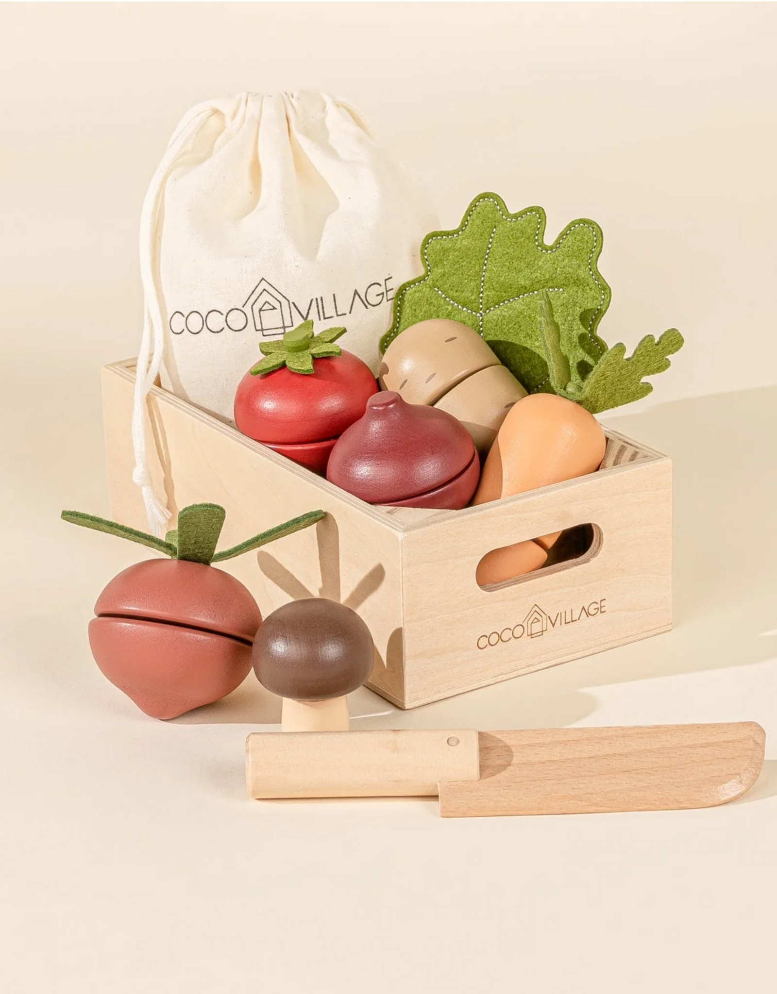 Coco Village Wooden Vegetables Playset