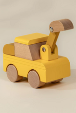 Coco Village Wooden Construction Vehicle - Excavator