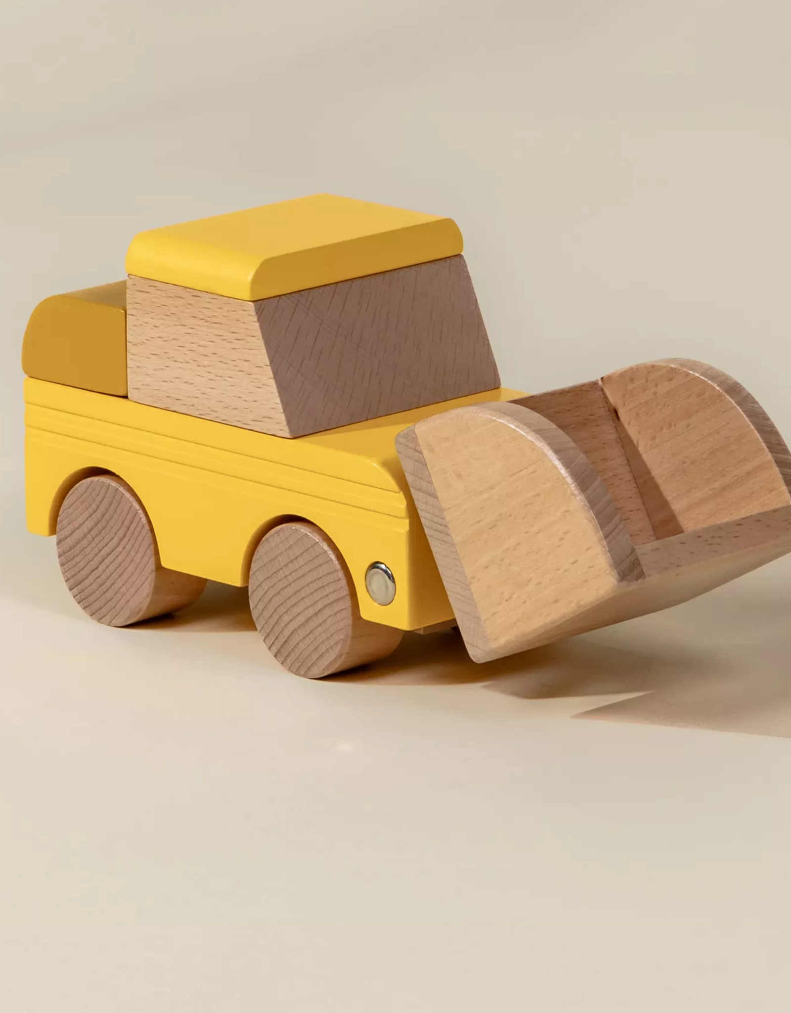 Coco Village Wooden Construction Vehicle - Bulldozer