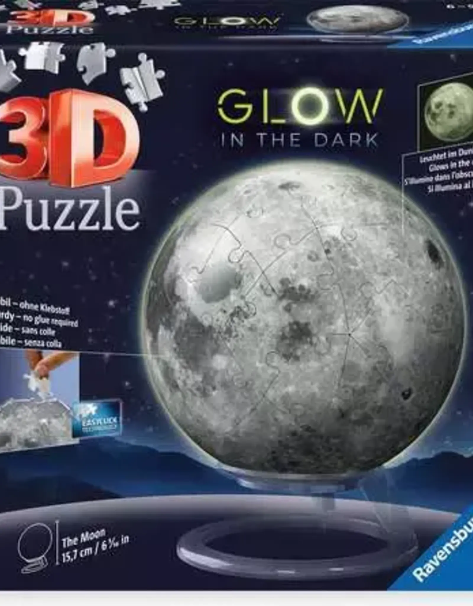 Ravensburger 72pc 3D Puzzle: Glow in the Dark Moon
