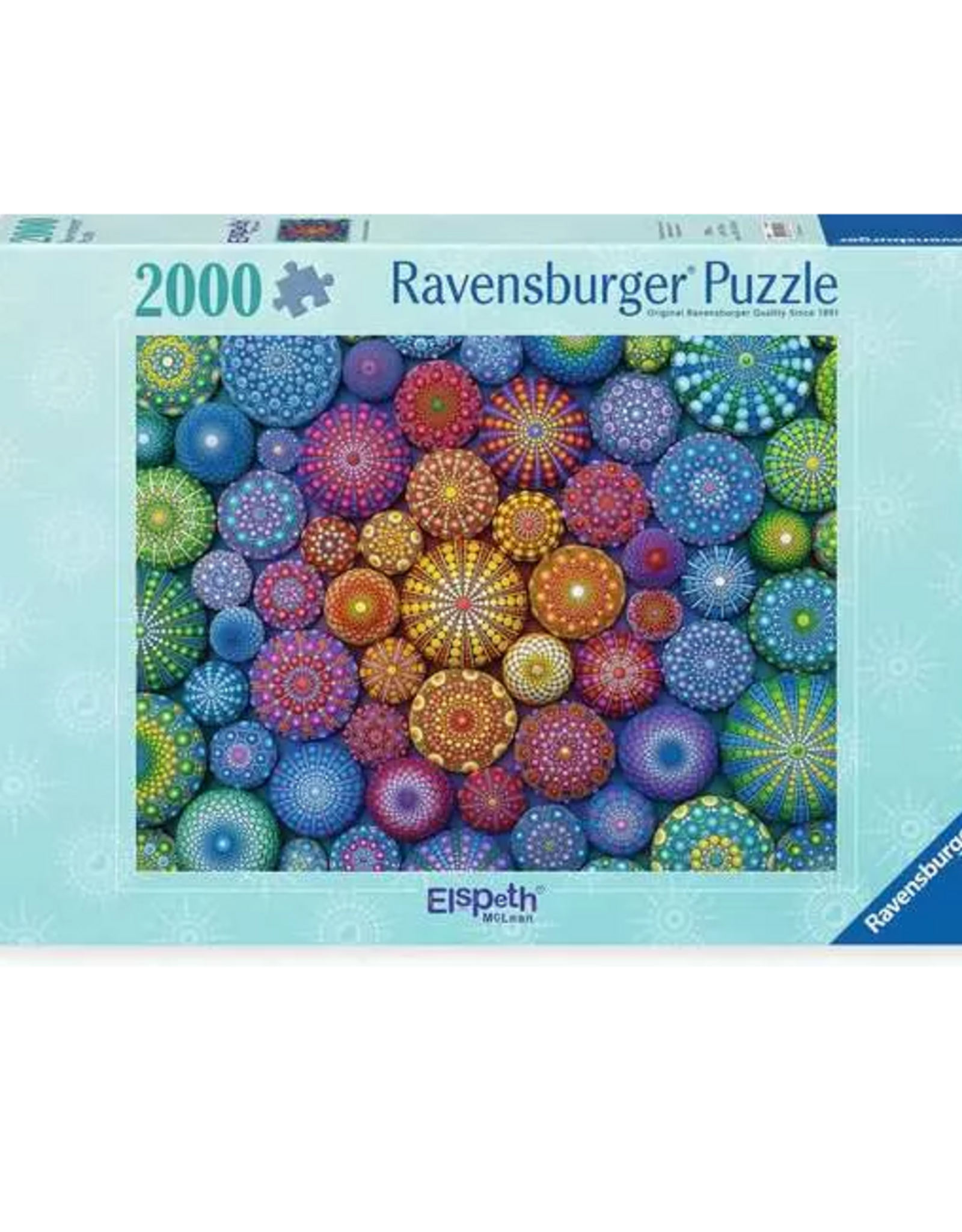 Ravensburger 2000pc Puzzle: Radiating Rainbow Mandalas
