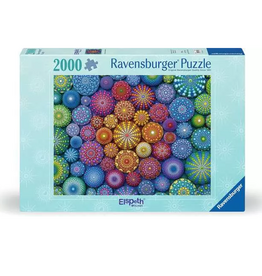 Ravensburger 2000pc Puzzle: Radiating Rainbow Mandalas