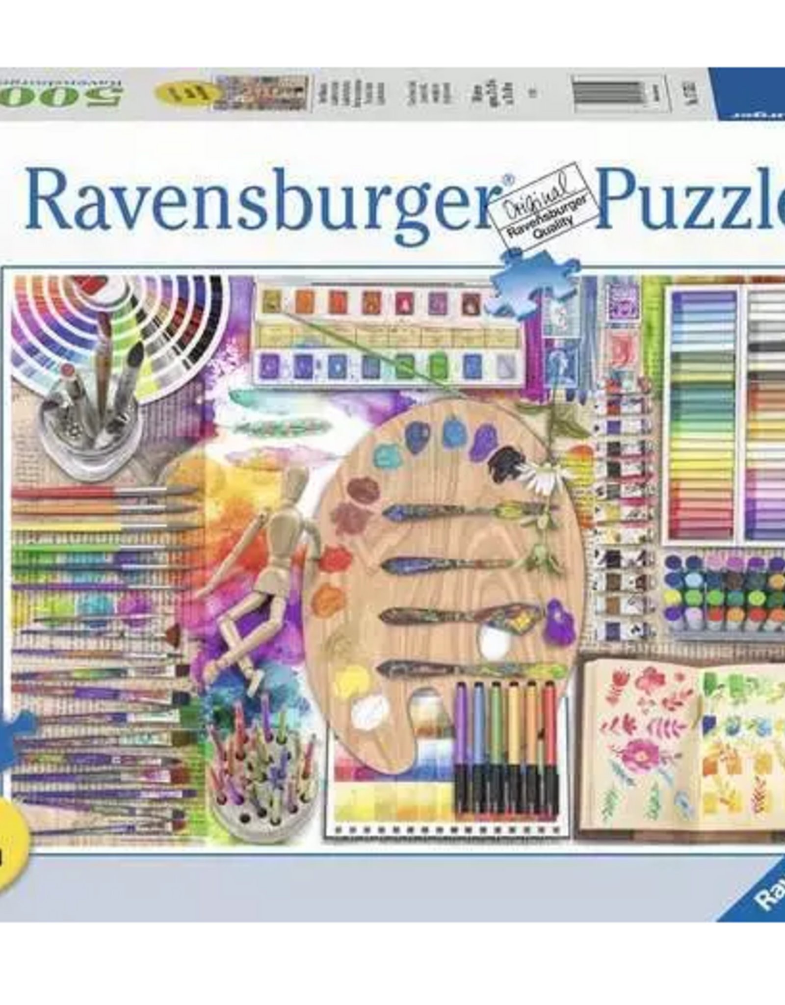 Ravensburger 500pc Puzzle: The Artist's Palette (Large Format)