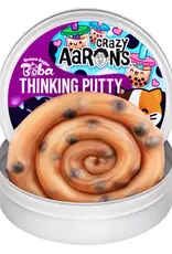 Crazy Aaron's Putty World Thinking Putty 4" Tin: Brown Sugar Boba