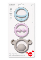 Fat Brain Toy Co Teething Rings by MOLUK  - Pastel