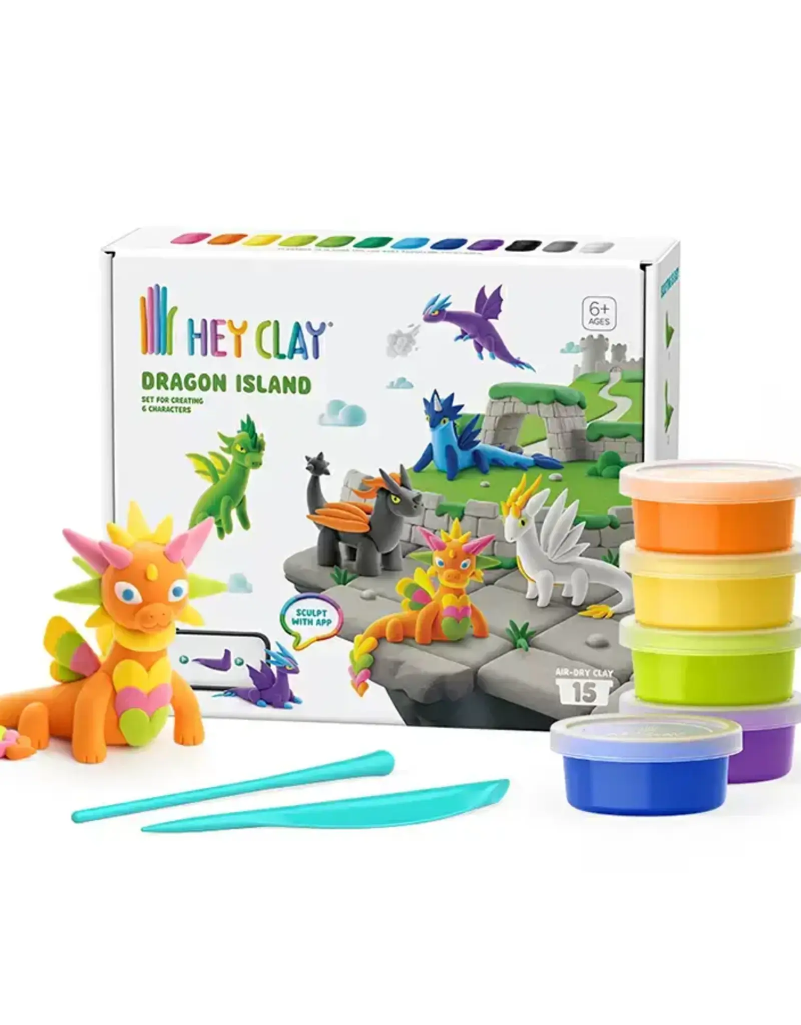 Fat Brain Toy Co Hey Clay Dragon Island