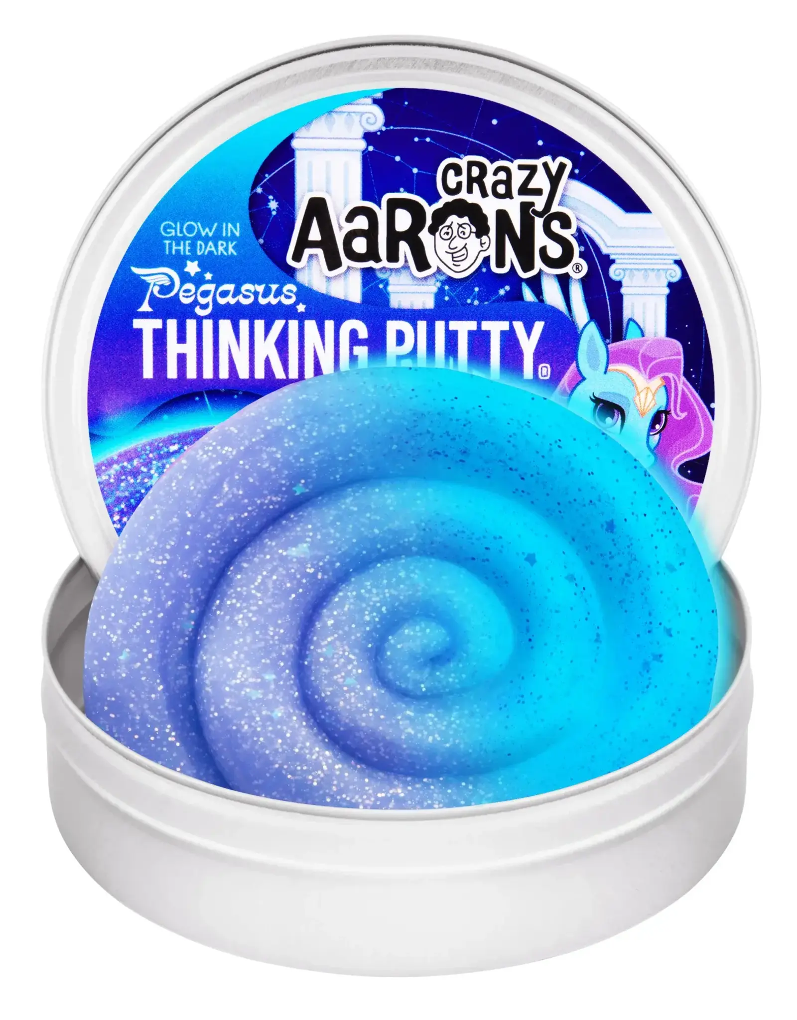 Crazy Aaron's Putty World Thinking Putty 4" Tin: Pegasus