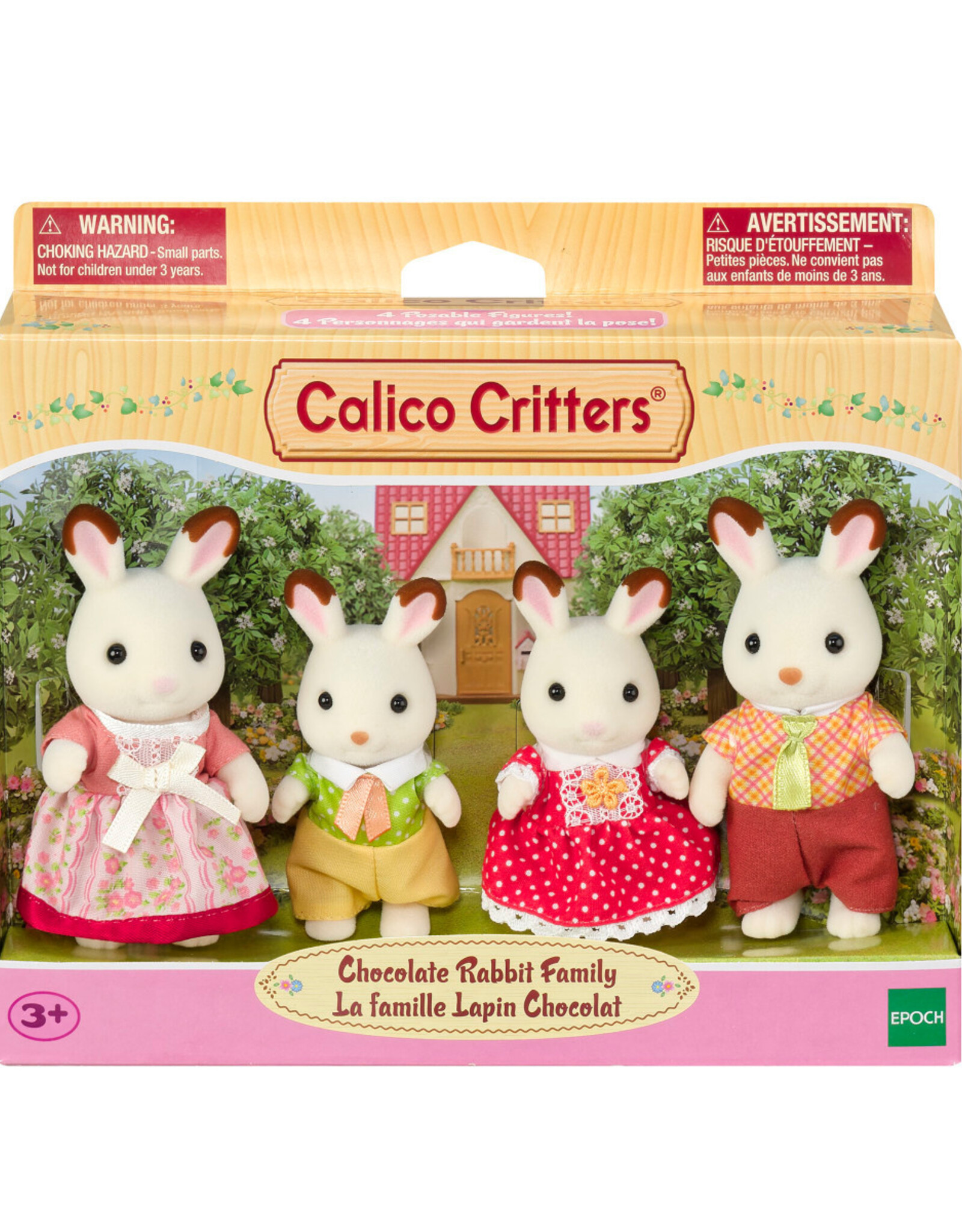 Epoch Everlasting Play Chocolate Rabbit Family
