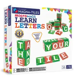 Magna-Tiles microMAGS Learn Letters